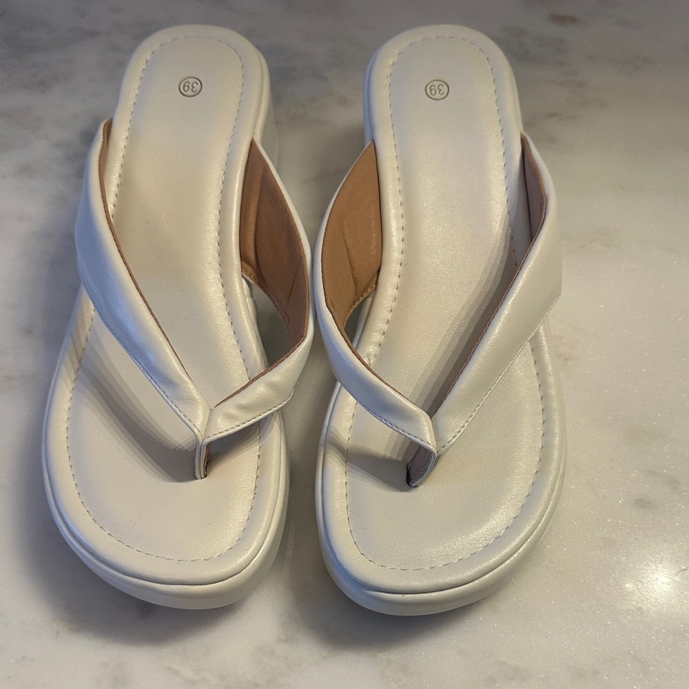 Elegant White Women's Sandals